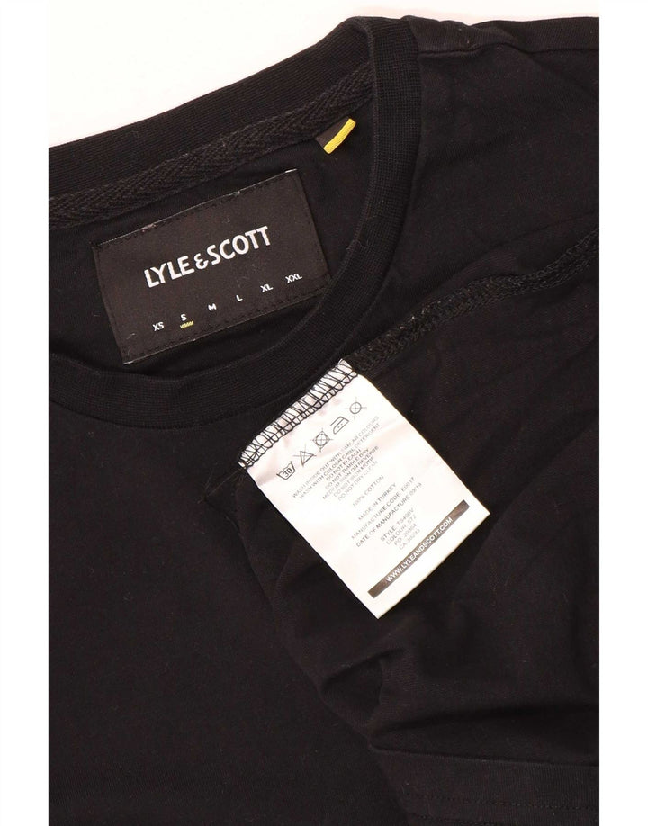 T-shirt męski Lyle & Scott, mały, czarny, bawełniany