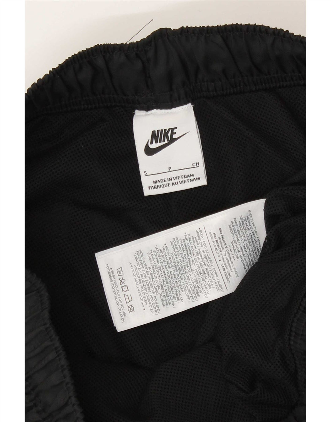 Męskie spodenki sportowe Nike, małe, czarne, poliestrowe