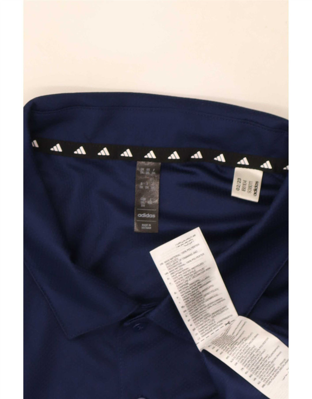 Męska koszulka polo Adidas Aeroready 2XL granatowa, poliestrowa