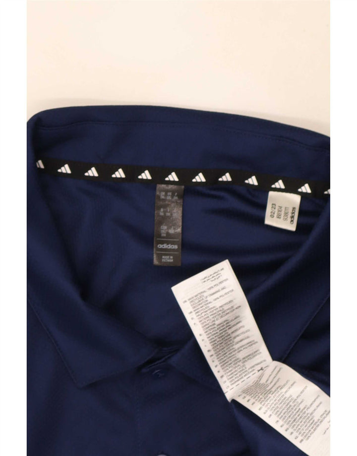 Męska koszulka polo Adidas Aeroready 2XL granatowa, poliestrowa