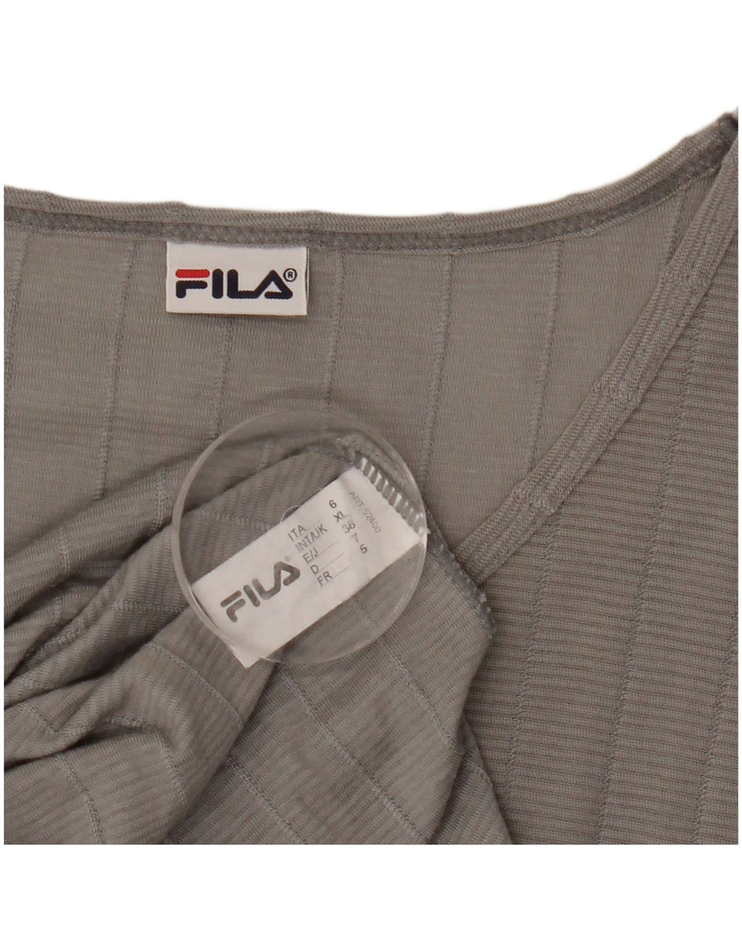 T-shirt męski Fila Top XL, szary, bawełniany w paski