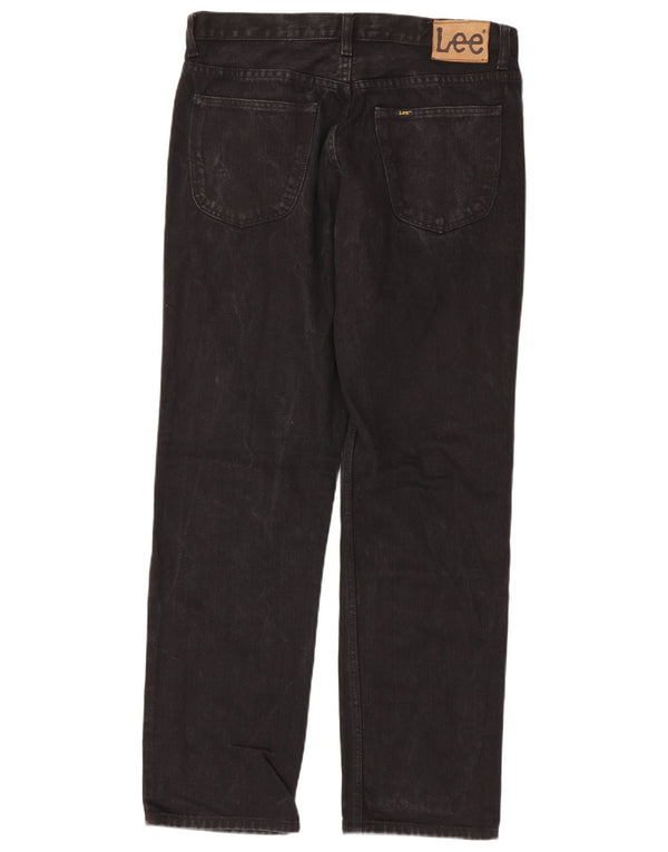Męskie jeansy Lee Brooklyn Straight W34 L32, czarne, bawełniane