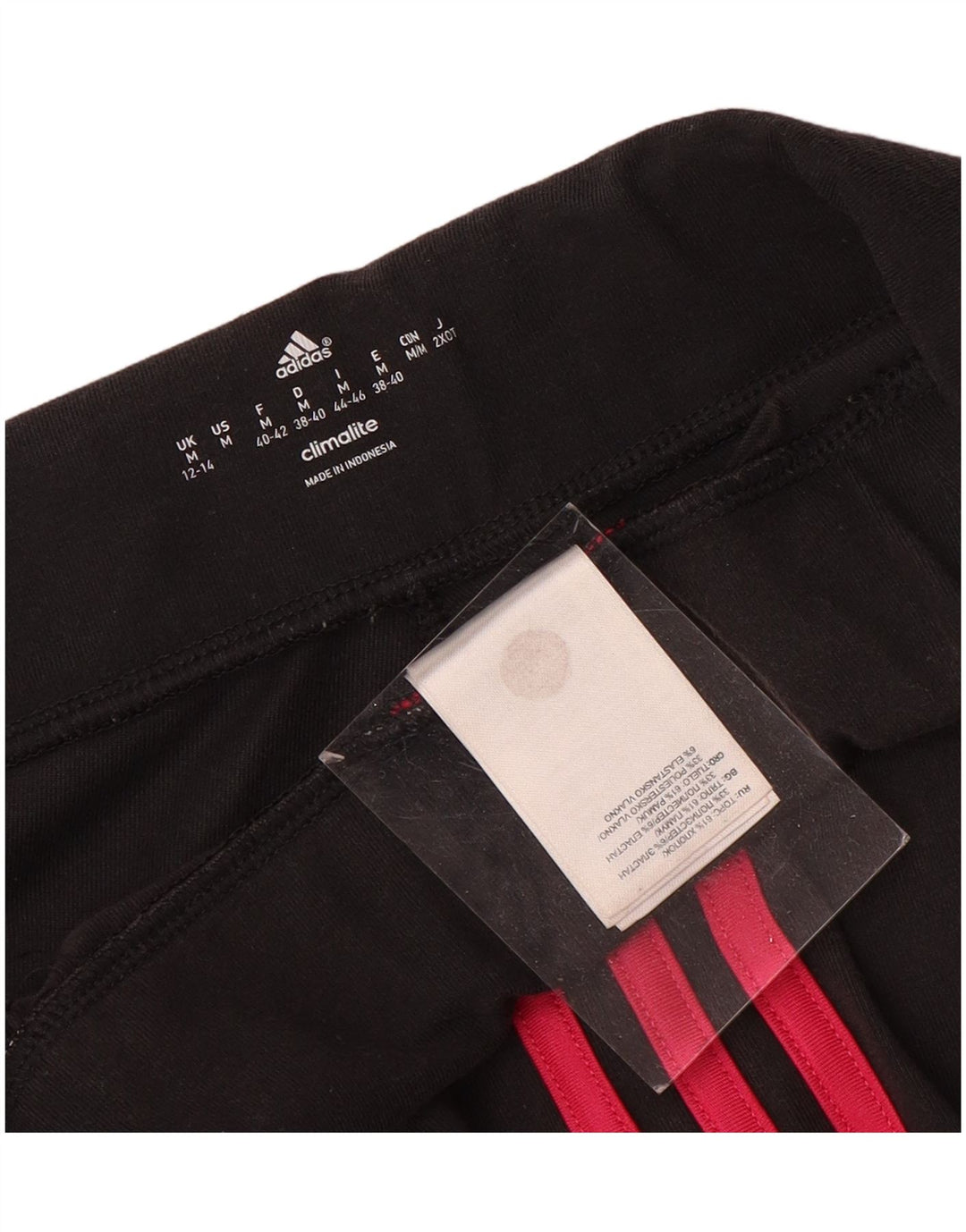 Damskie legginsy Adidas Climalite UK 12/14 Średni czarny poliester