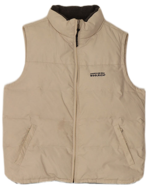 Męska wyściełana kamizelka Woolrich UK 38 Medium White