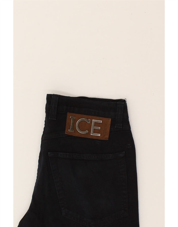 ICEBERG Womens Slim Jeans W30 L33 Black Cotton Vintage Iceberg and Second-Hand Iceberg from Messina Hembry 