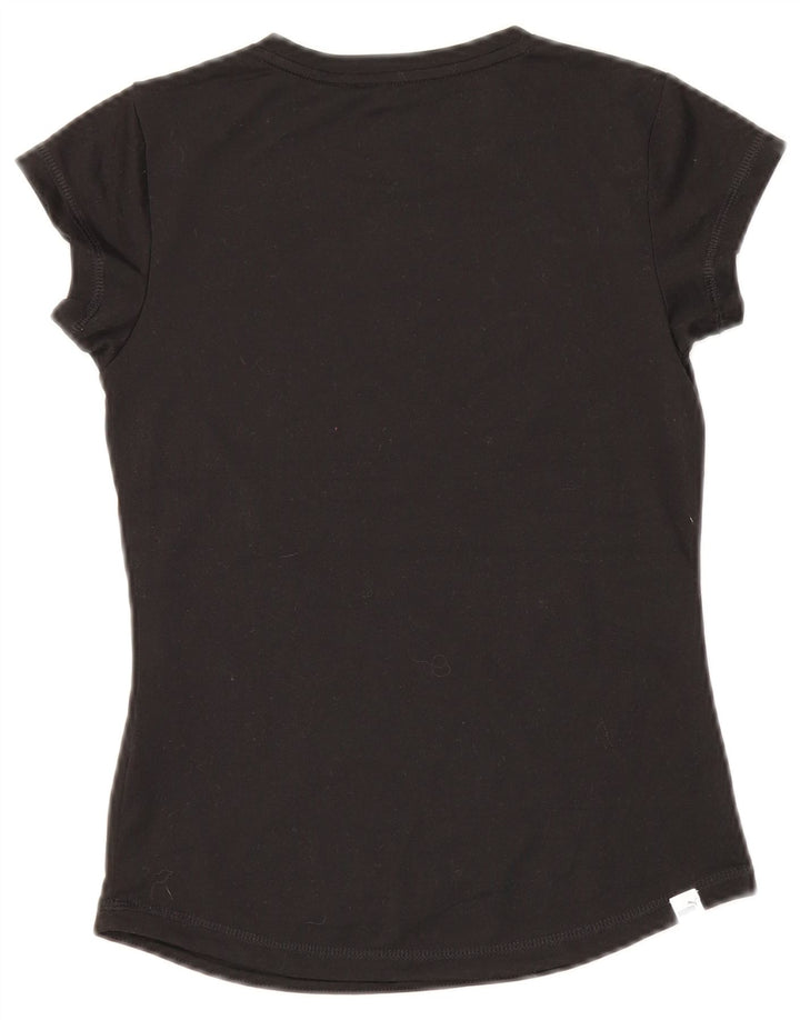 T-shirt dziewczęcy Puma 11-12 lat, czarny poliester