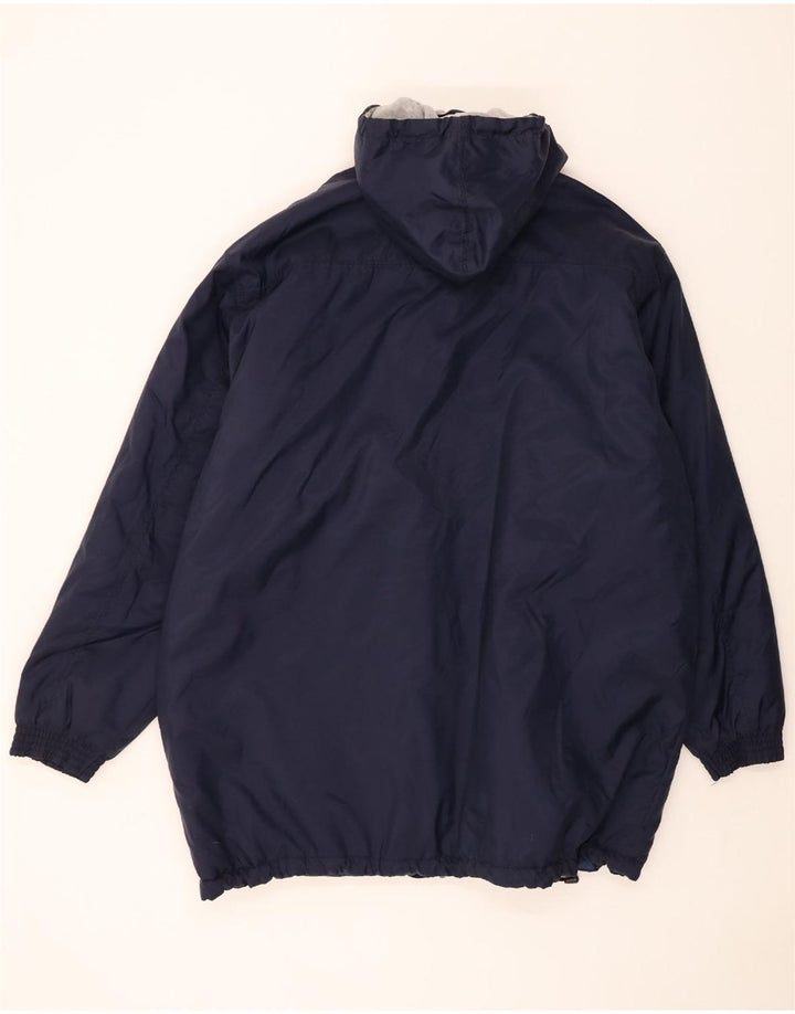 CHAMPION Mens Oversized Hooded Padded Jacket UK 44 2XL Navy Blue Vintage Champion and Second-Hand Champion from Messina Hembry 