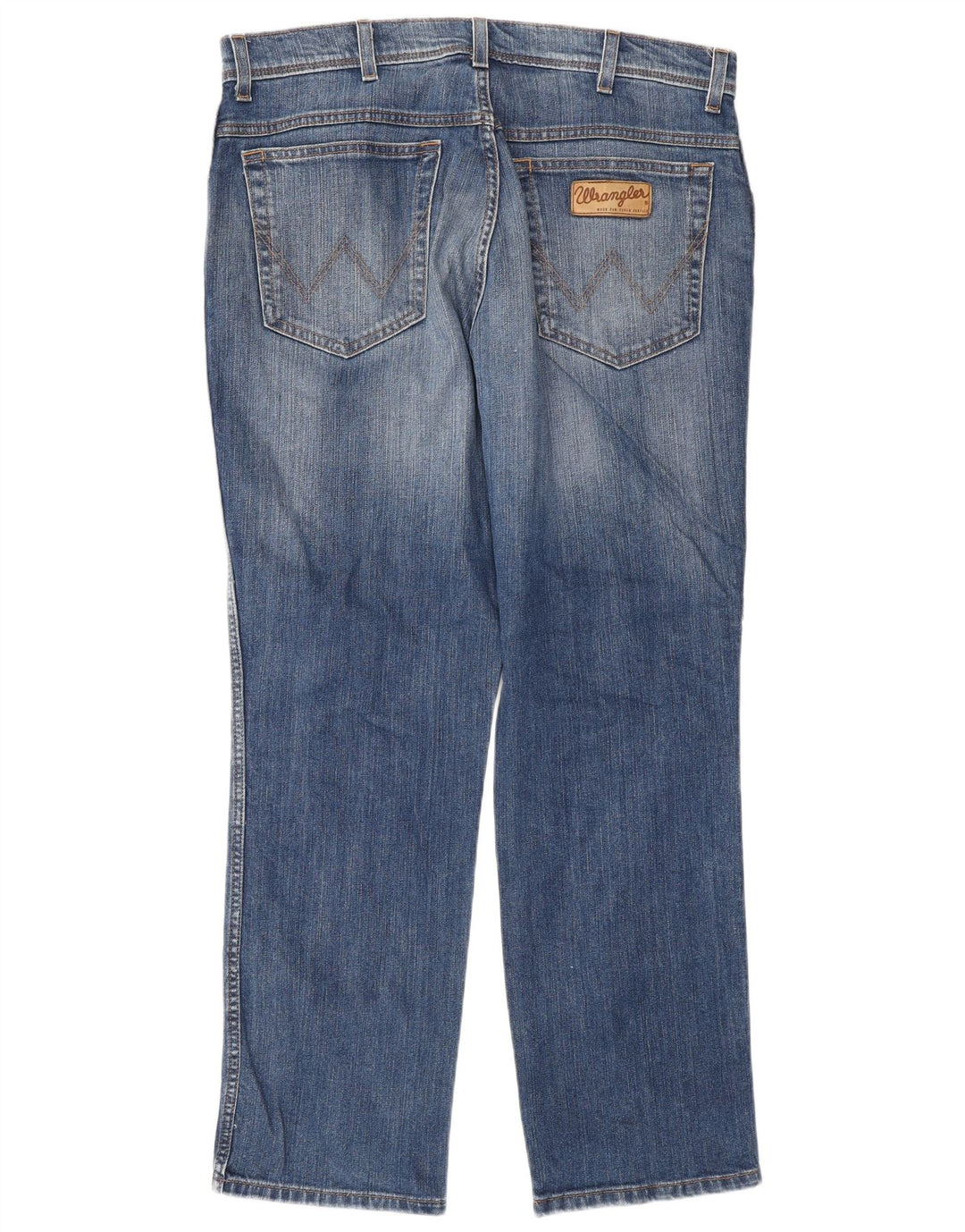 Męskie proste dżinsy Wrangler W32 L30 niebieskie