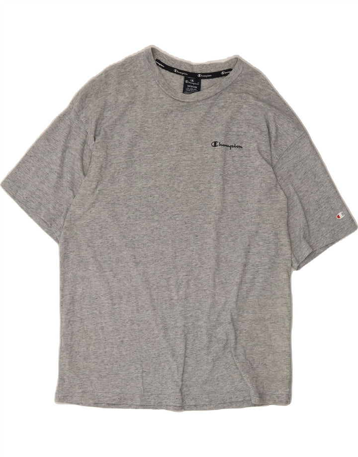 CHAMPION Mens Graphic T-Shirt Top Medium Grey Cotton Vintage Champion and Second-Hand Champion from Messina Hembry 