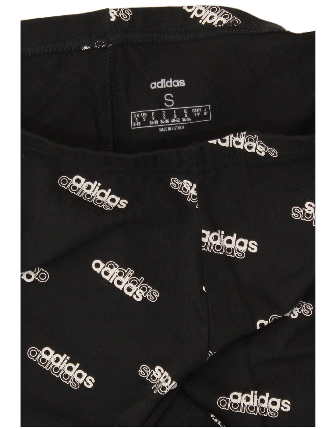 Damskie legginsy Adidas Graphic UK 8/10 Small Black Spotted Cotton