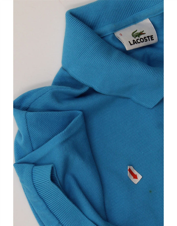 Męska koszulka polo LACOSTE, rozmiar 2, XS, niebieska, bawełniana