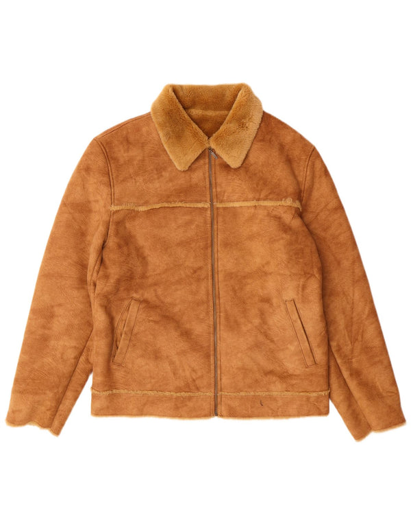 Kurtka zamszowa damska Mauritius Sherpa UK 18 XL brązowa