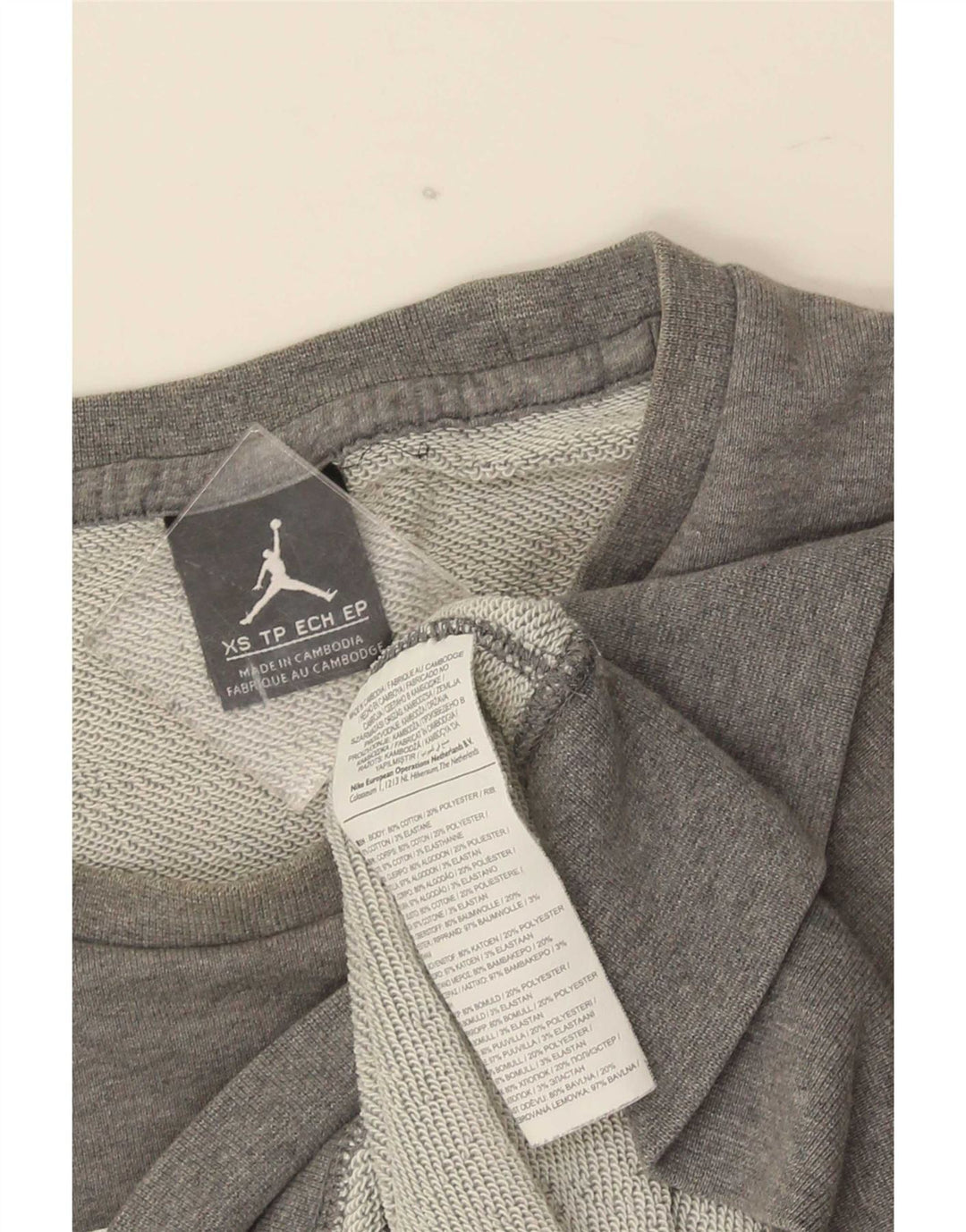 Męska bluza z grafiką Nike, sweter XS, szara bawełna