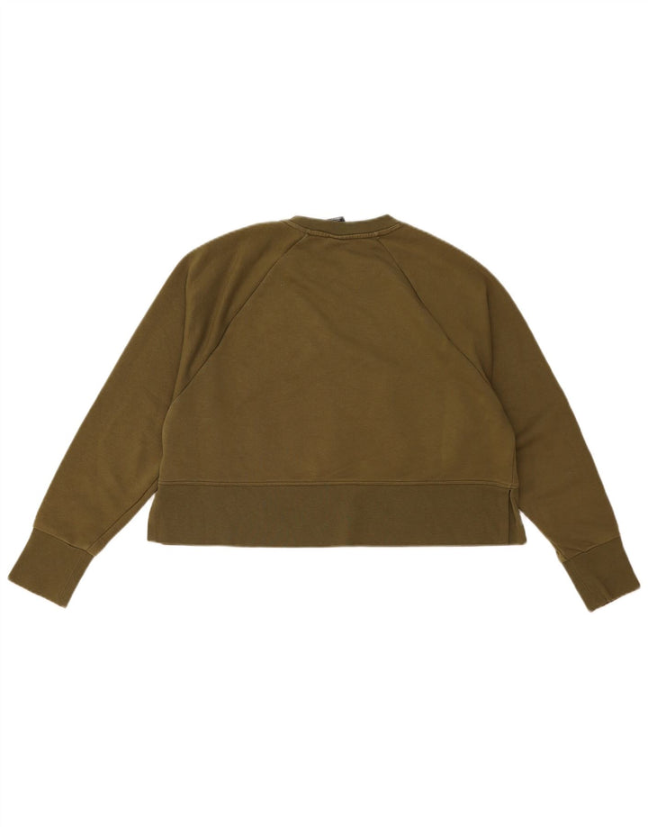 Damska bluza dresowa Nike Crop Oversize UK 10, mała, khaki, poliester