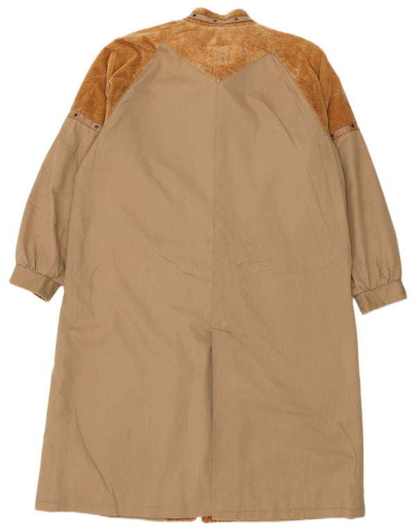 Damski płaszcz wiatrówka VINTAGE UK 16, duży, brązowy kolor