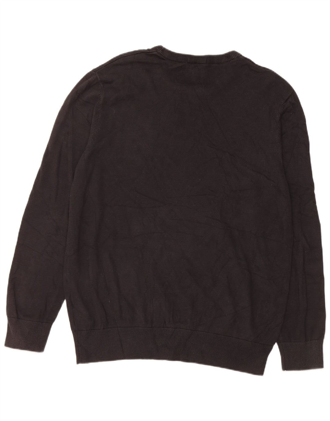 Męski sweter Timberland z okrągłym dekoltem, duży, czarny, bawełniany