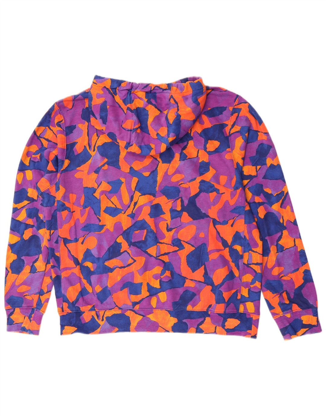 Męski sweter z kapturem Nike, duży, wielobarwny, geometryczny, bawełniany