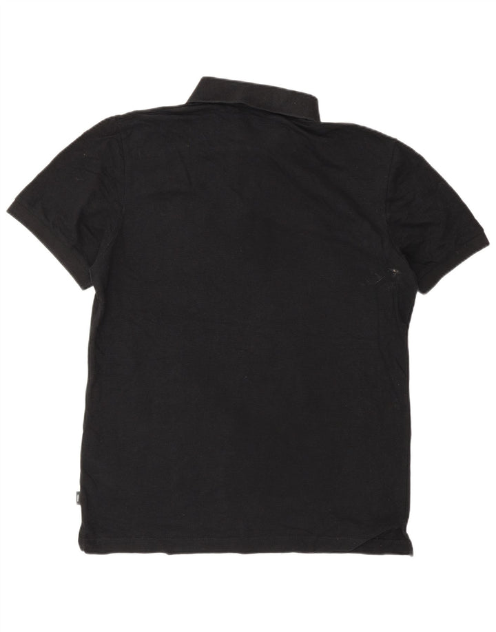 Męska koszulka polo Jack & Jones, średnia czarna, bawełniana