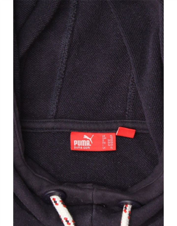 Męski sweter z kapturem i grafiką PUMA XL, fioletowy