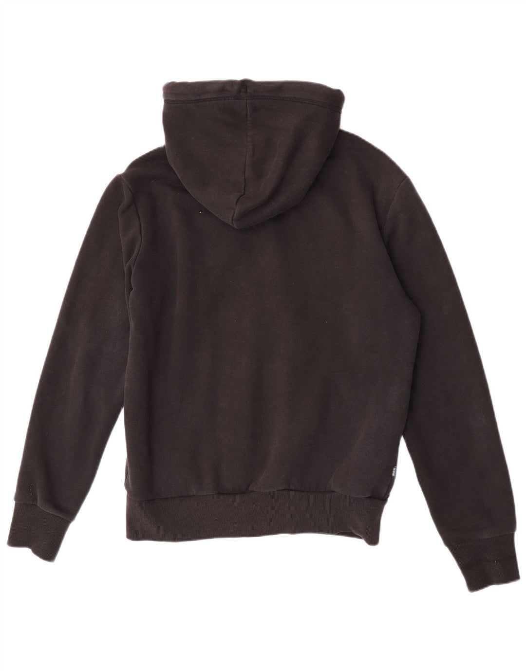 Męski sweter z kapturem i zamkiem błyskawicznym Superdry, duży, czarny, bawełniany