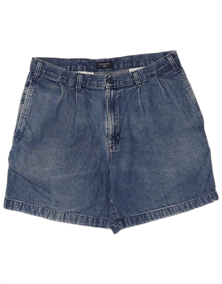 Damskie spodenki jeansowe Dockers W34, duże, niebieskie, bawełniane
