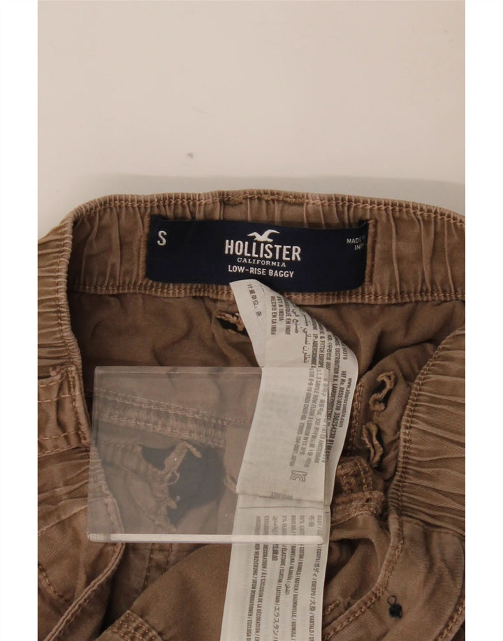 HOLLISTER Damskie spodnie cargo z niską talią, małe W26 L31 brązowe