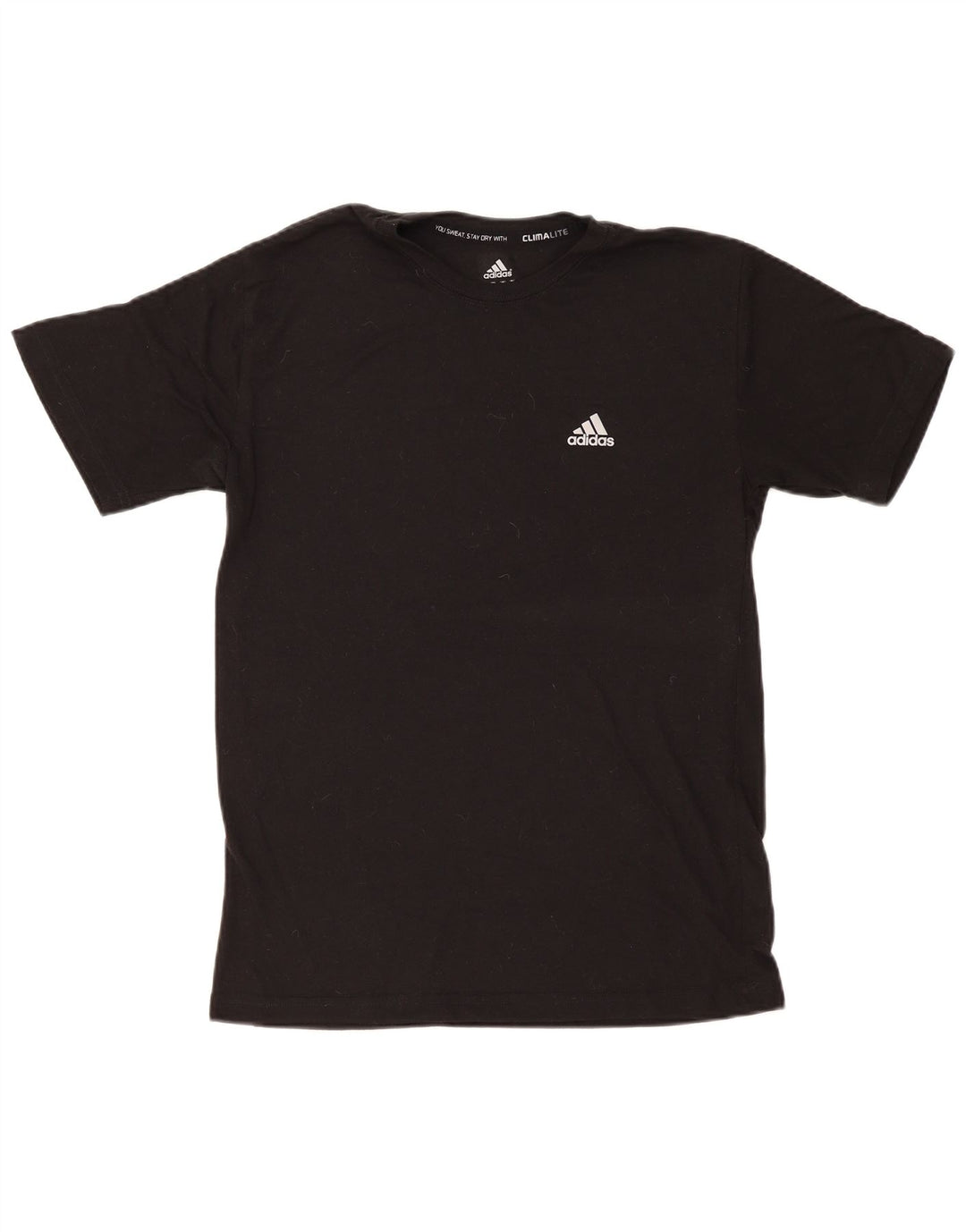Męska koszulka Adidas Climalite Top, średni czarny poliester