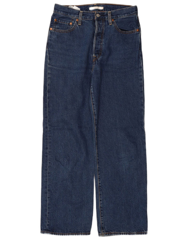 Męskie proste dżinsy LEVI'S W28 L29 Niebieska bawełna