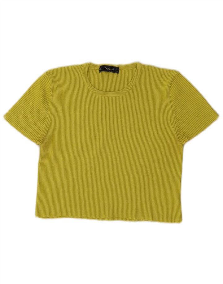 Krótki top damski Zara UK 8 Small Green
