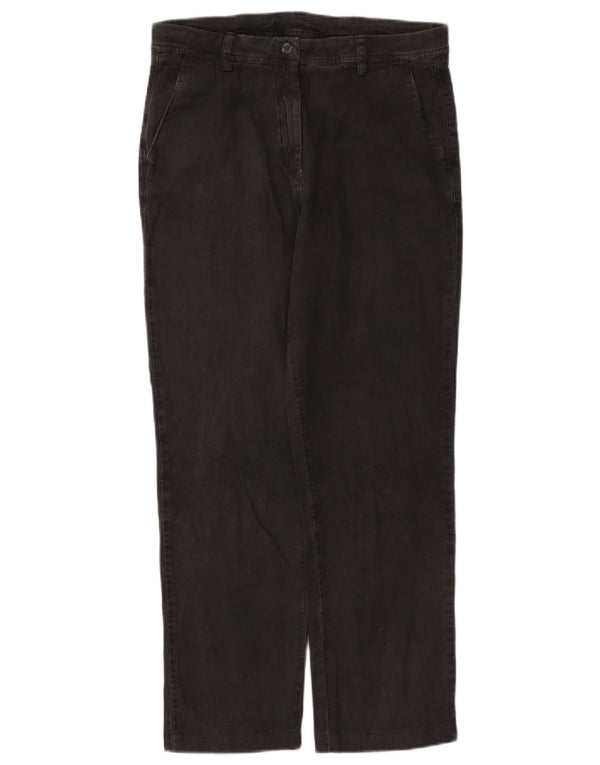Damskie proste spodnie chino Kappa IT 42 Medium W30 L27 Szara bawełna