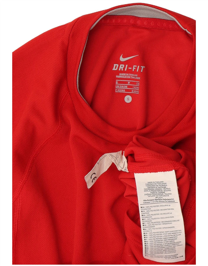 T-shirt męski Nike Dri Fit Top UK 34/36, mały, czerwony poliester
