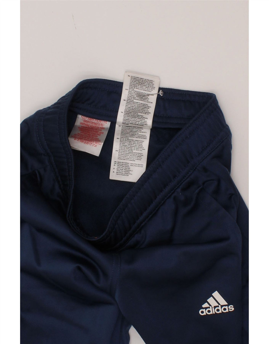 Adidas Chłopięce Spodnie Dresowe Joggery 4-5 Lat Granatowy Poliester
