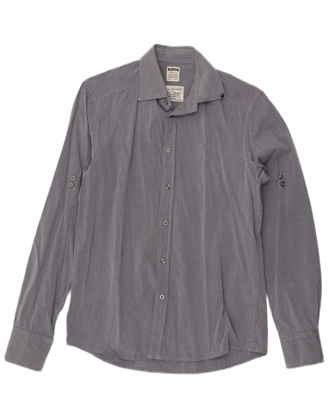 Koszula męska SCOTCH & SODA w średnie niebieskie prążki