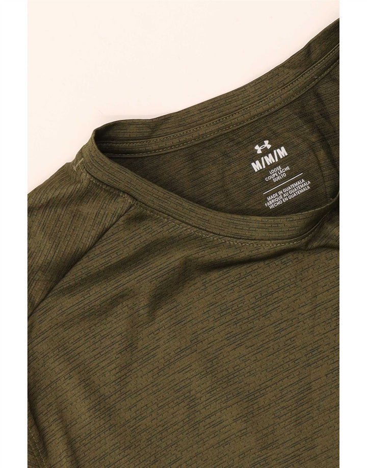 Męski t-shirt Under Armour, średni khaki, nakrapiany