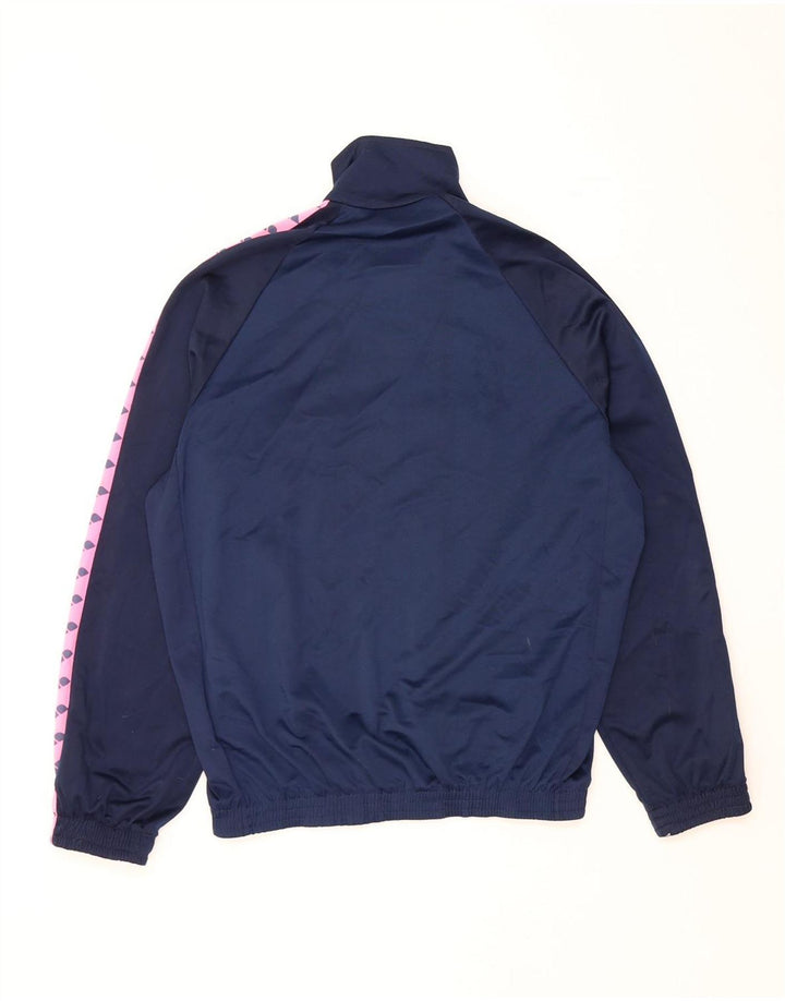 Damska kurtka dresowa Arena Graphic UK 14, duża, granatowa, z blokami kolorów