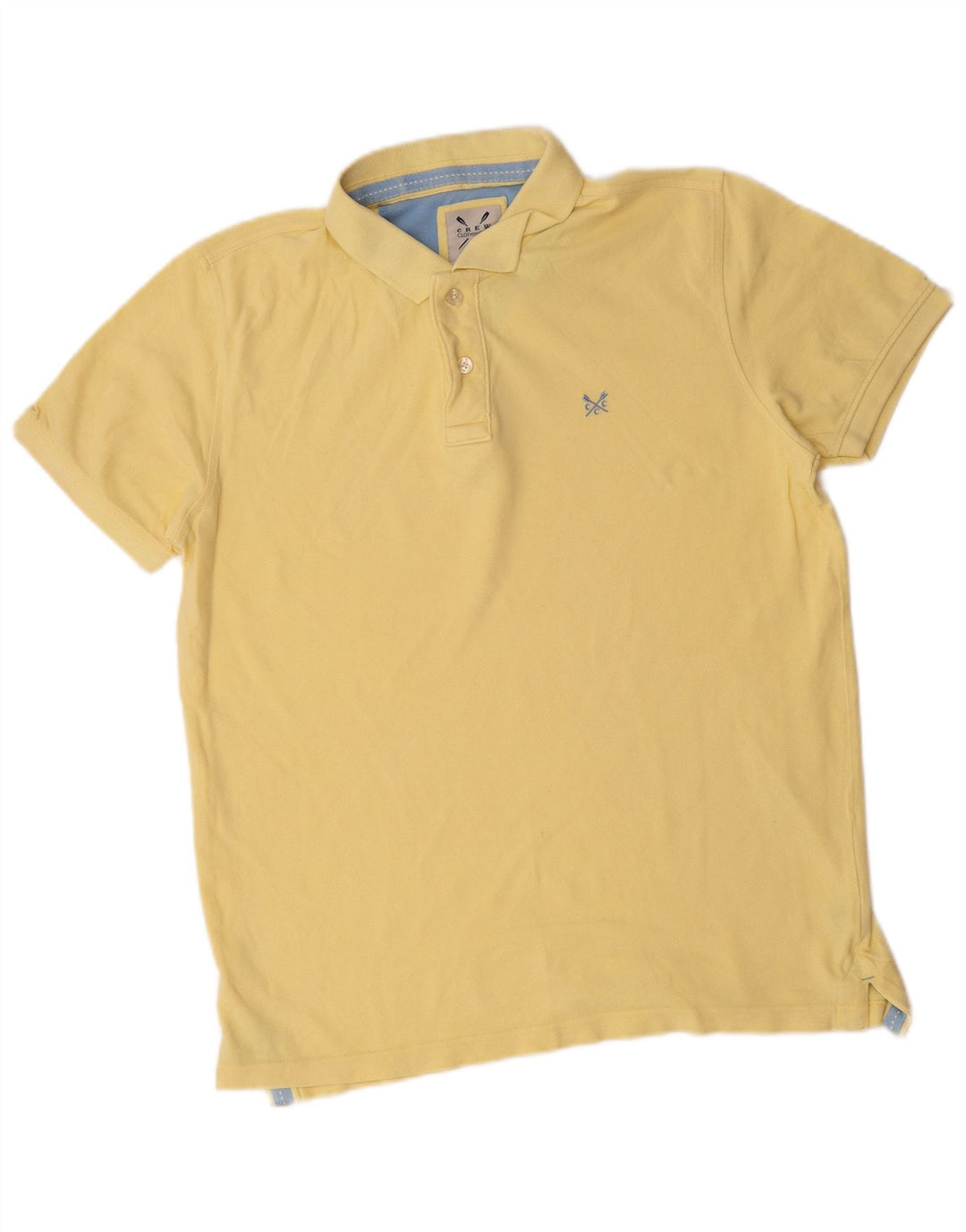 Męska koszulka polo Crew Clothing Średnia żółta bawełna
