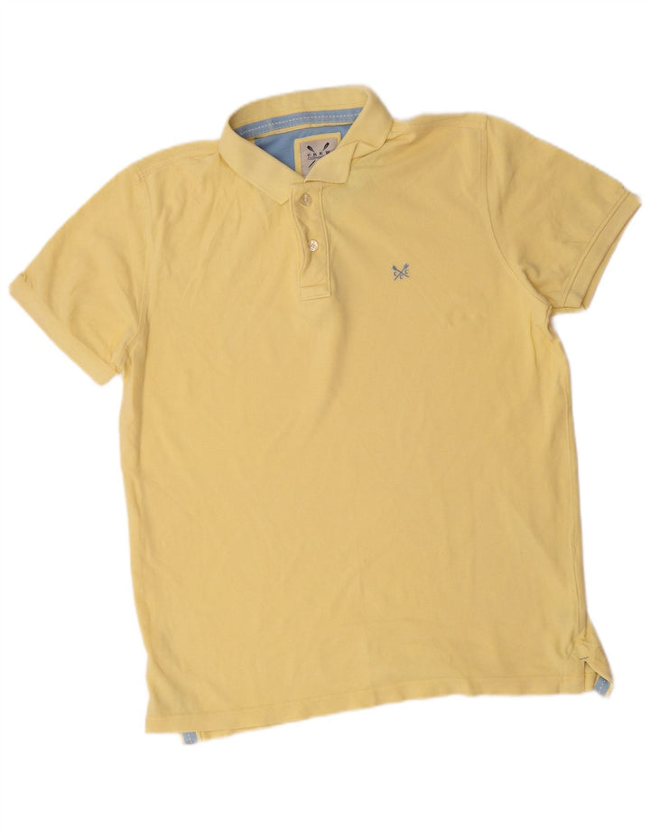 Męska koszulka polo Crew Clothing Średnia żółta bawełna
