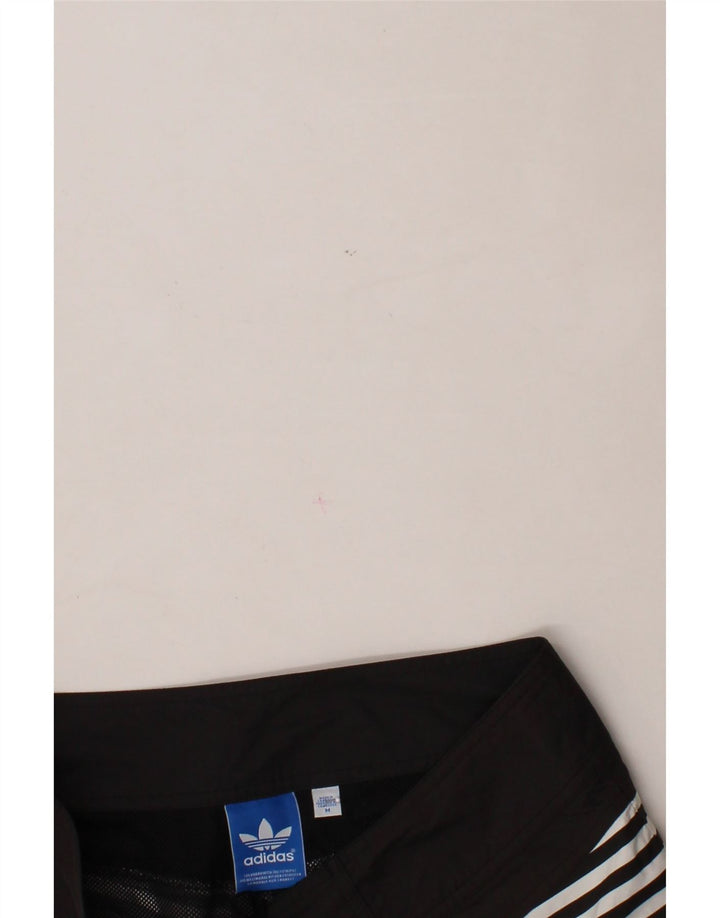 ADIDAS Mens Swimming Shorts Medium  Black Striped Polyester Vintage Adidas and Second-Hand Adidas from Messina Hembry 