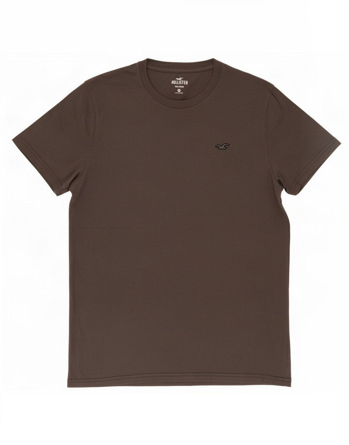T-shirt męski Hollister Top, średnioszary, bawełniany
