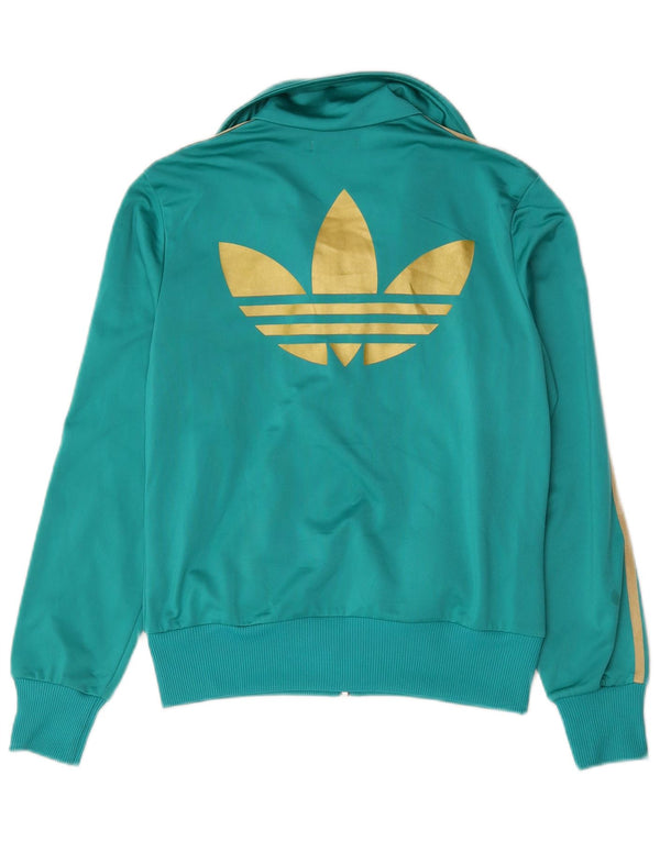 Damska kurtka dresowa Adidas Graphic IT 46 Średni zielony poliester