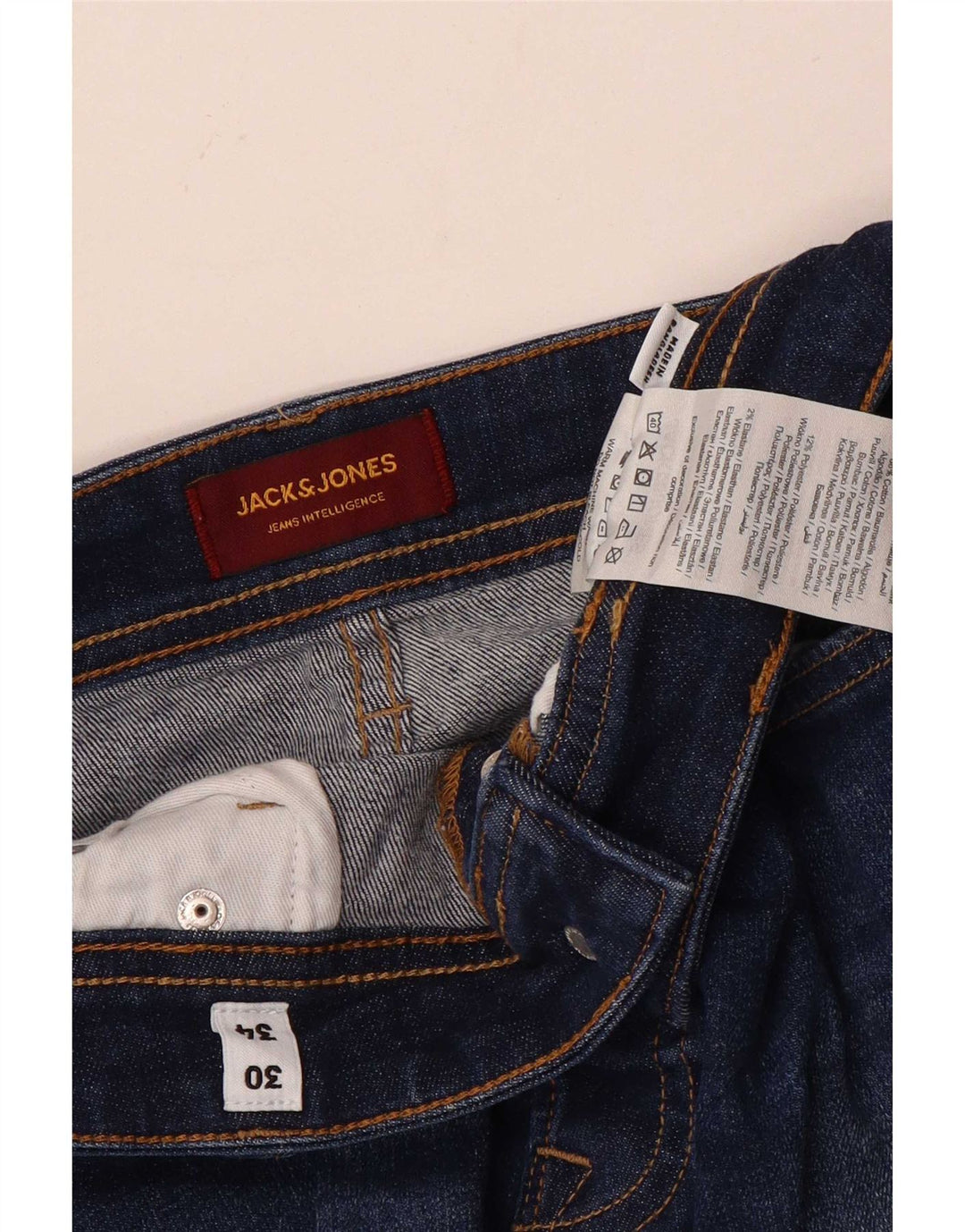 Męskie jeansy Jack & Jones W30 L34 Niebieskie, bawełniane