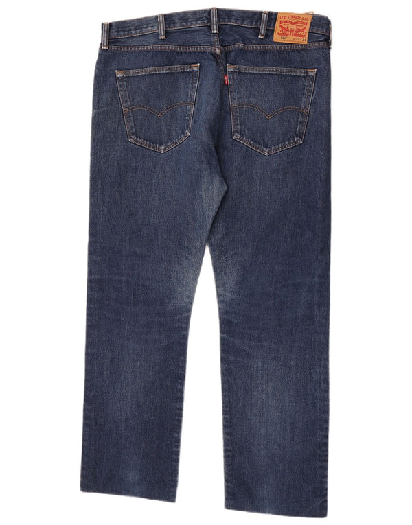 Męskie jeansy Levi's 501 Straight W40 L31 Niebieskie bawełniane