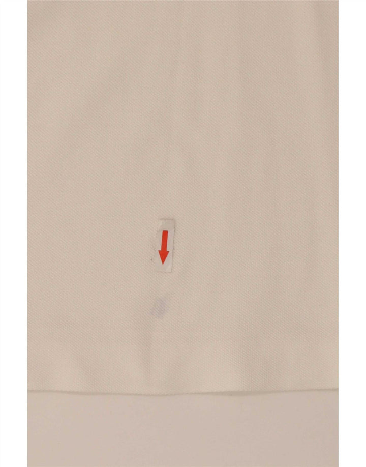 Męska koszulka polo Lacoste, rozmiar 4, średnia, biała, bawełniana