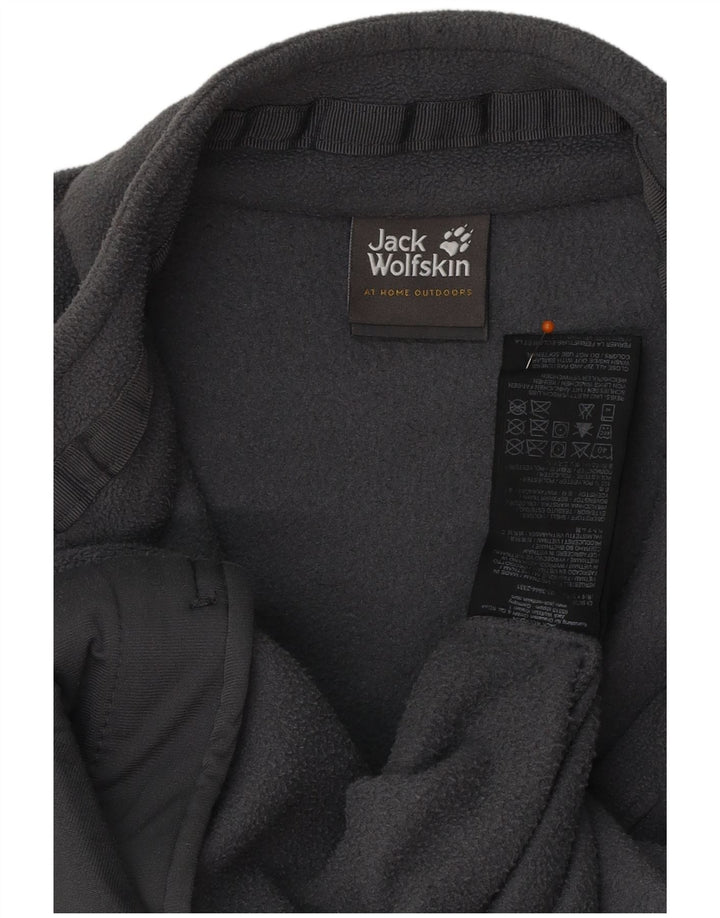 Męska kurtka polarowa JACK WOLFSKIN UK 40, duża, szara, poliestrowa
