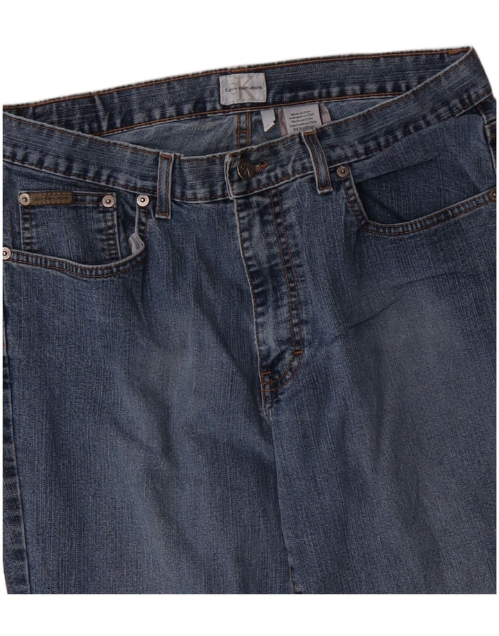 Damskie proste dżinsy Calvin Klein W32 L29 Niebieskie bawełniane