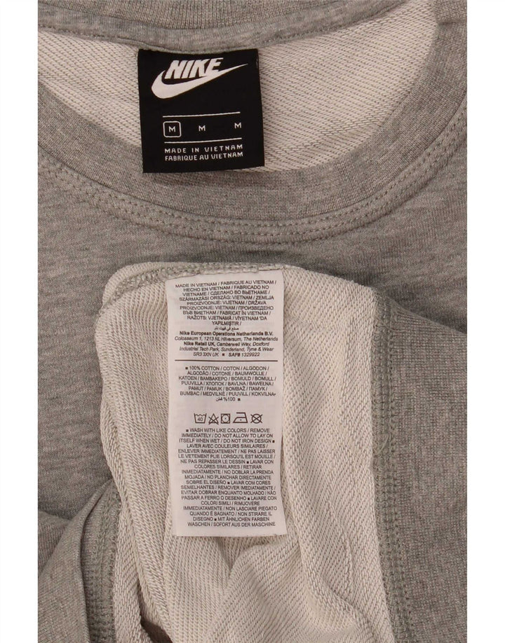 Męska bluza dresowa Nike, średnia, szara, bawełniana nakrapiana
