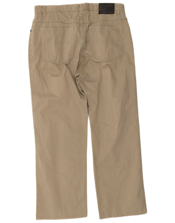 Marks & Spencer Męskie proste spodnie codzienne W34 L29 Khaki