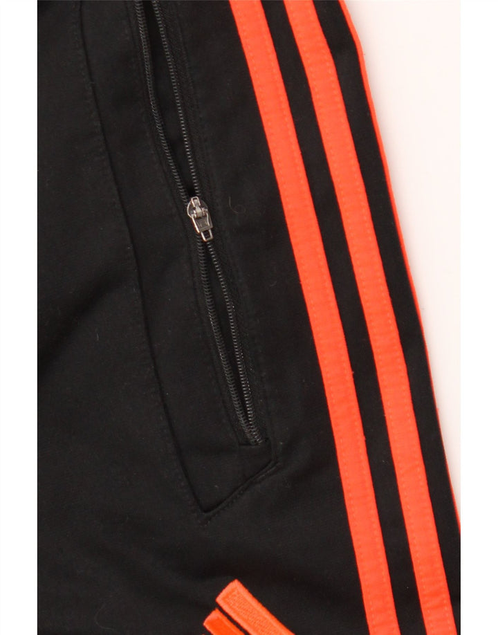 Adidas Męskie spodnie dresowe Joggery Duży czarny poliester z blokami kolorów