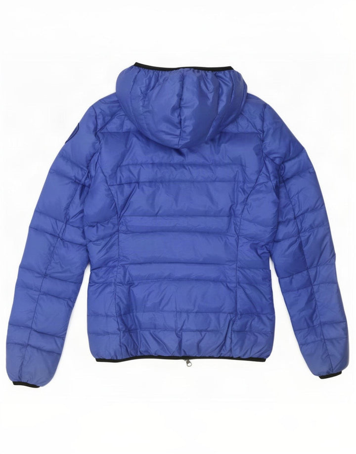 Damska ocieplana kurtka z kapturem Blauer UK 10 Small Blue Poliamid