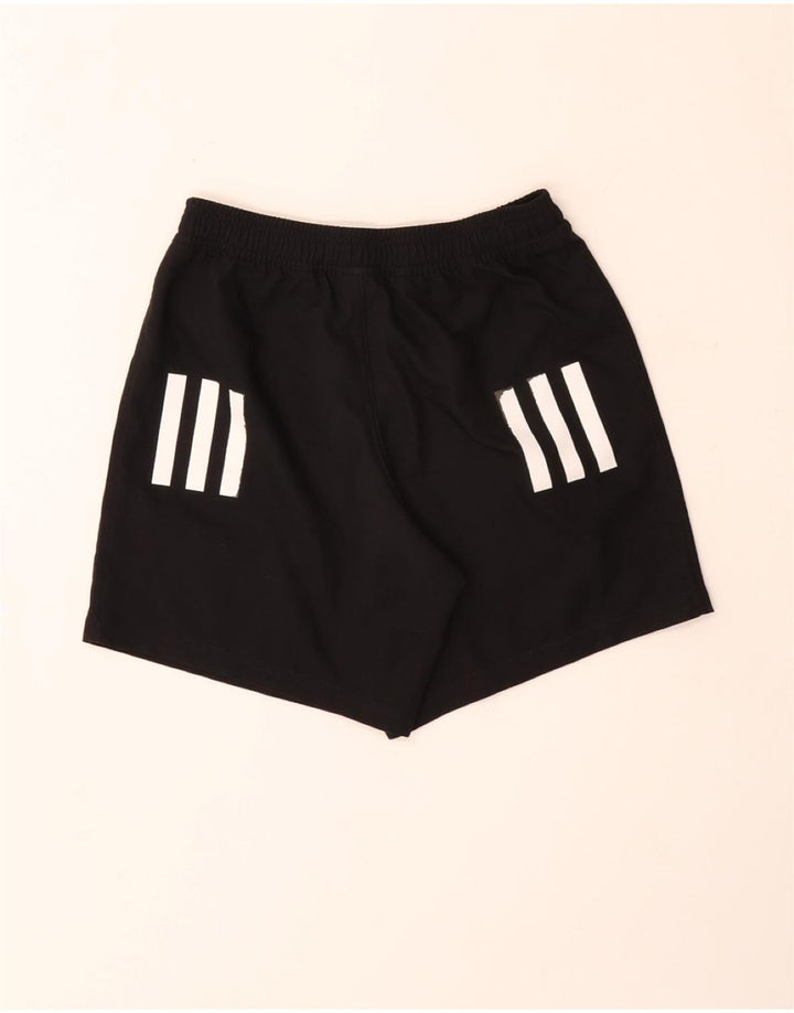 ADIDAS Boys Sport Shorts 9-10 Years Small  Black Polyester